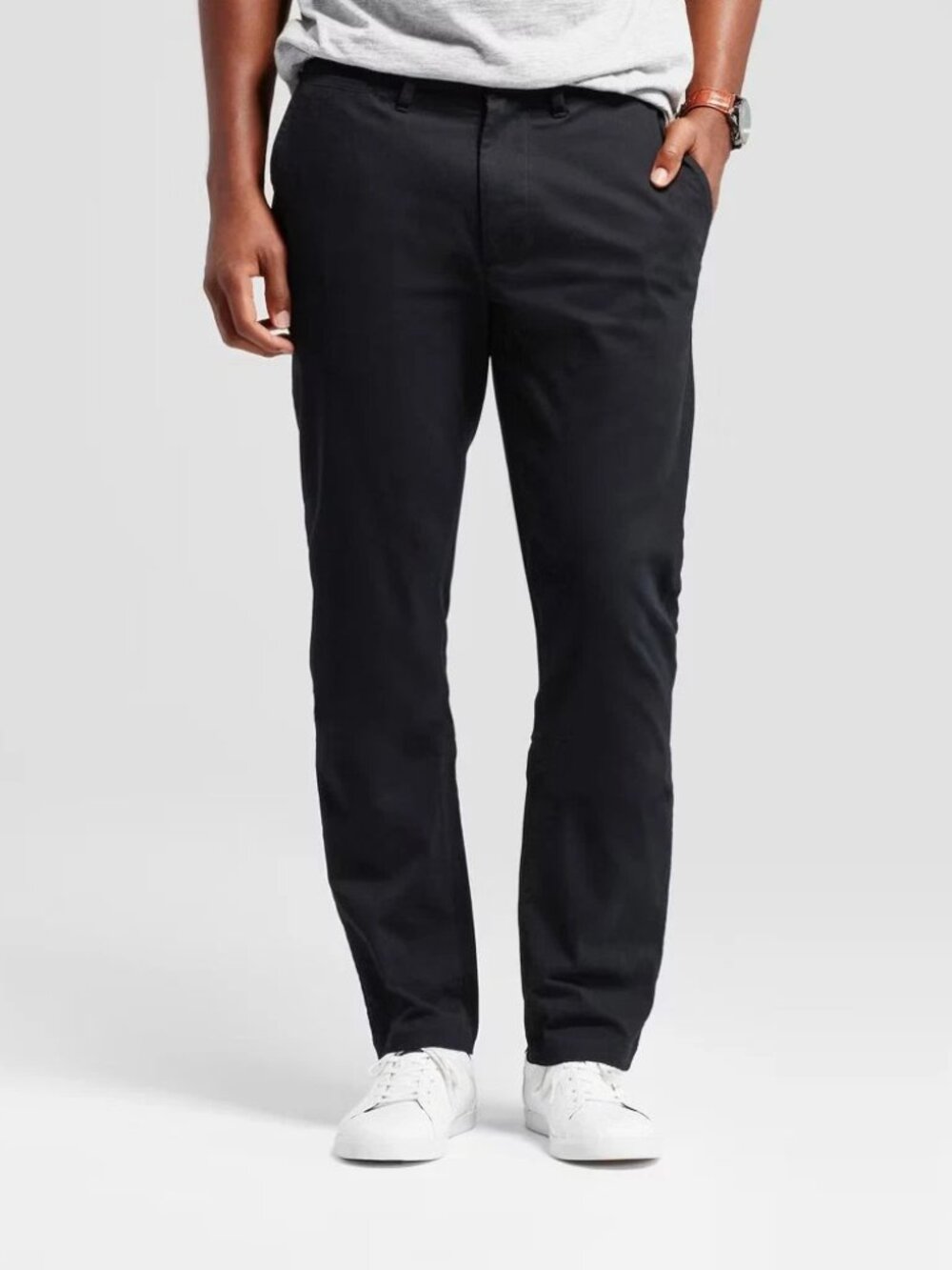 NWT Men's Goodfellow Size 32x30 Every Wear Athletic Fit Black Chino Pants